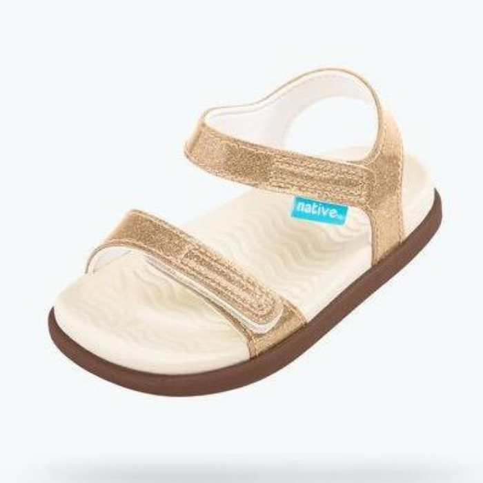Charley Glitter Rose Gold Sandals NEW