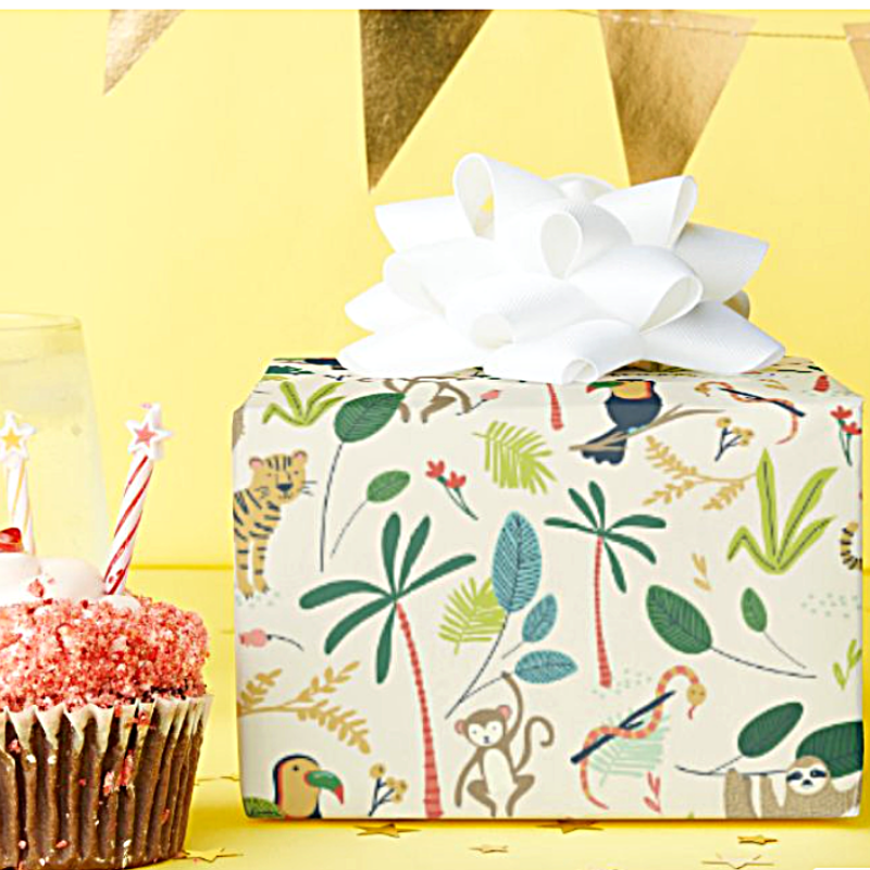 Premium Single Sheet Wrapping Paper Jungle Little Peeps