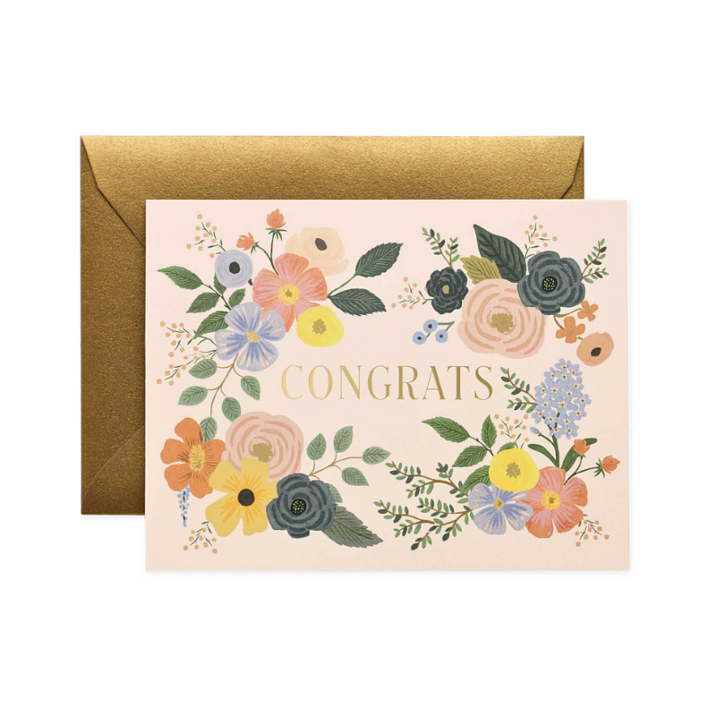 Spring Time Congrat Spring Floral- Congrats Card – Little Peeps