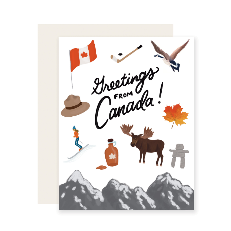 Canadian Hello. Sign Canadian Greetings - Blank Card – Little Peeps