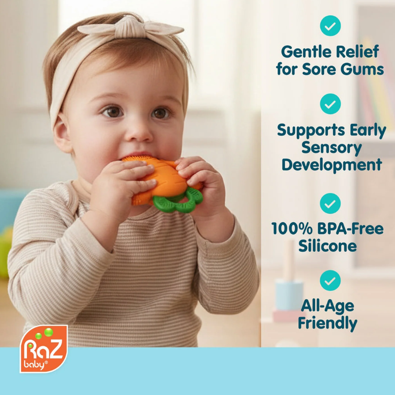 Carrot Silicone Teether – Little Peeps