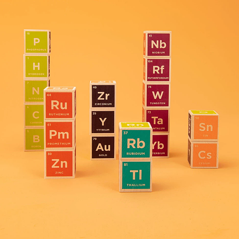 Periodic Table Wooden Blocks – Little Peeps - Main Image
